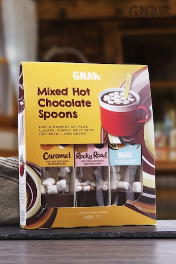 Gnaw Yellow Mixed Hot Chocolate Shot Gift Set (E76607) | £10