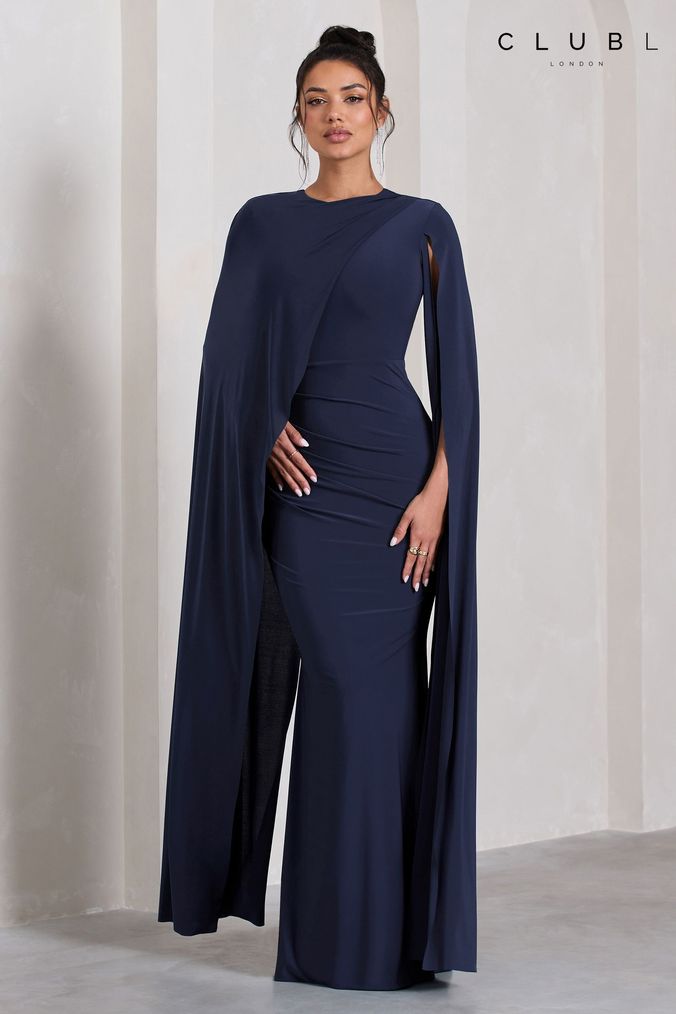 Buy Women s Maxi Plain Partywear High Neck Dresses Online Next UK