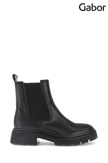 Gabor Marissa Leather Chelsea Black boots other (E77602) | £125