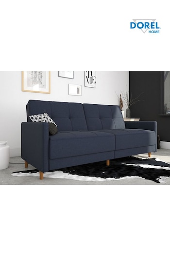 Dorel Home Navy Blue Andora Linen Sprung Sofa Bed (E77999) | £625