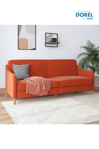Dorel Home Orange Jasper Linen Sprung Sofa Bed (E78020) | £555