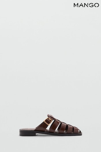 Mango Brown Fisherman Sandals (E78119) | £60