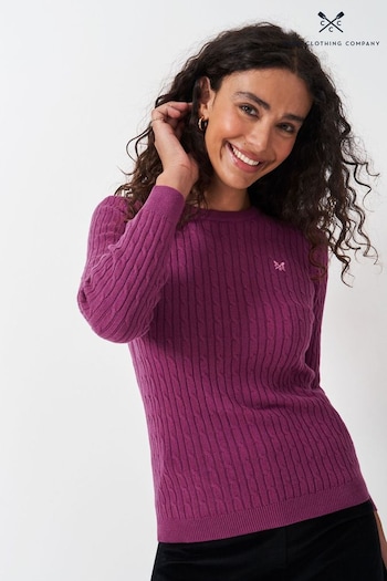 Crew Clothing Heritage Cable Crew Neck Jumper (E78172) | £55