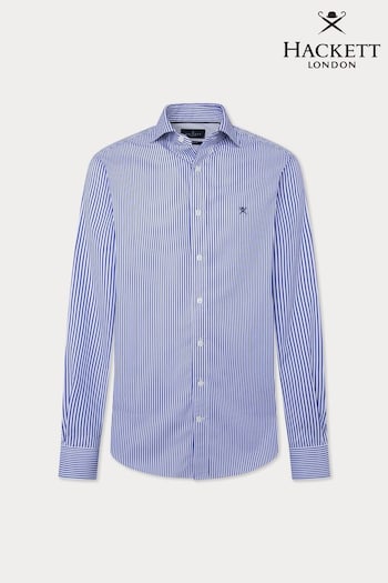 Hackett Men Blue London 100% Cotton Shirt (E78273) | £110