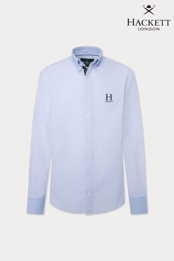 Hackett London Men Blue 100% Cotton Shirt (E78303) | £130