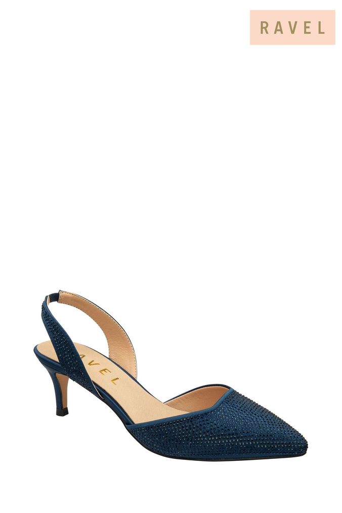 Next navy slingbacks clearance