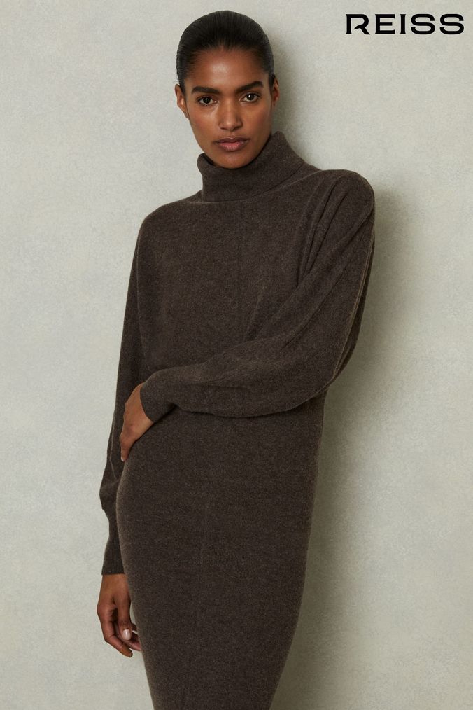 Buy Women s Long Sleeve Casual Roll Neck Dresses Online Next UK