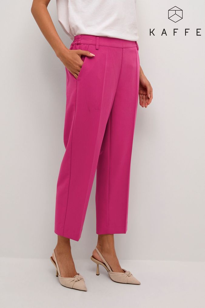 Buy Women s Pink Tailored Trousers Online Next UK