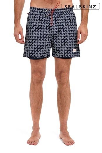 Sealskinz Blue Wave Print Swim shorts Wash (E79372) | £65