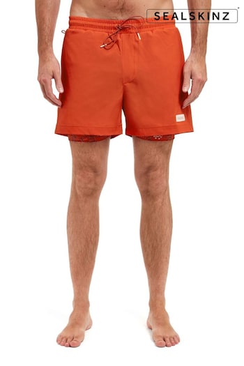 Sealskinz Orange Swim High-Waisted shorts (E79375) | £65