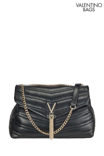 Valentino Bags Black Privilege Large Quilted Flap Bag (E79847) | £139