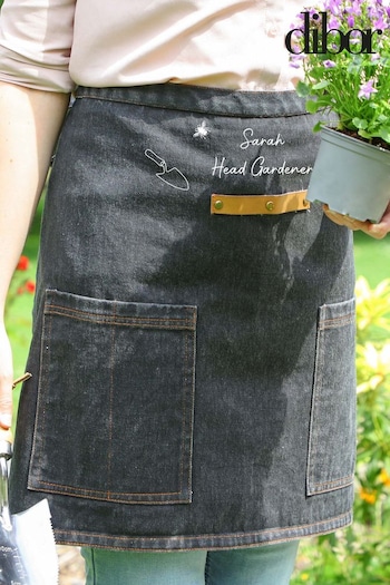 Head Gardener Black Canvas Half Apron by Dibor (E80075) | £22