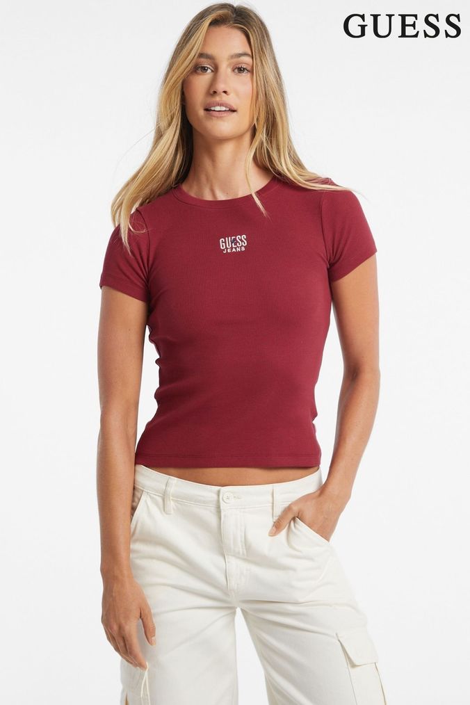 Fmed eduShops Handtasche SLG Guess Downtown Chic Lrg Trnlck Stchl HWXG83 85060 BLA Shirts X Large Red SLG Guess Jeans Casual Tops Online Buy Women s New In T