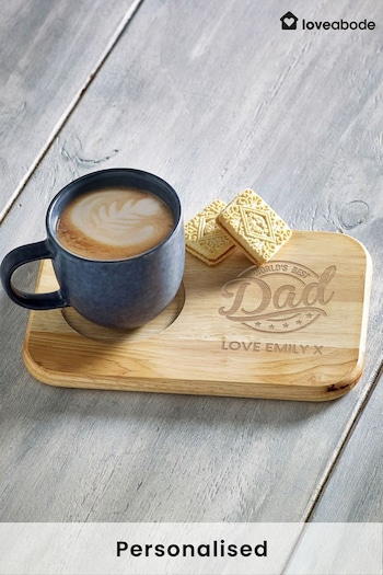 Loveabode Colour Personalised Fathers Day Tray (E80797) | £15