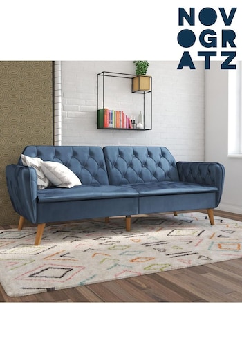 Novogratz Blue Tallulah Memory Foam Futon (E80891) | £715