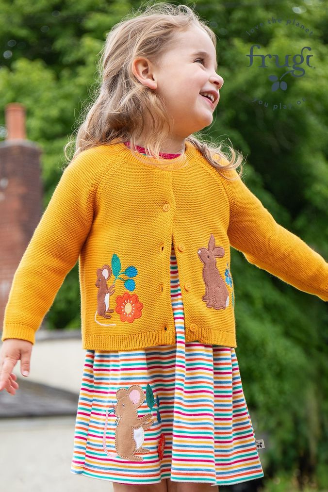 Girls yellow cardigan hotsell