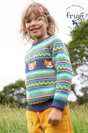 Frugi Unisex Fowey Fairisle Knitted Jumper (E81621) | £34 - £38