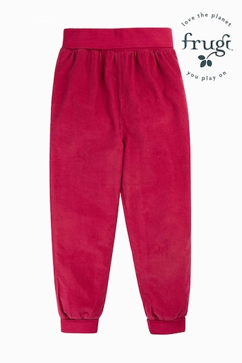 Frugi Barocco Pink Corduroy Pull Ups Joggers (E81628) | £30 - £32