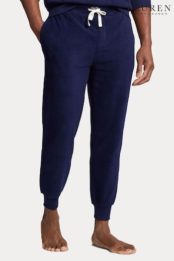 Polo Ralph Lauren Blue Brushed Fleece Lounge Joggers (E82032) | £100