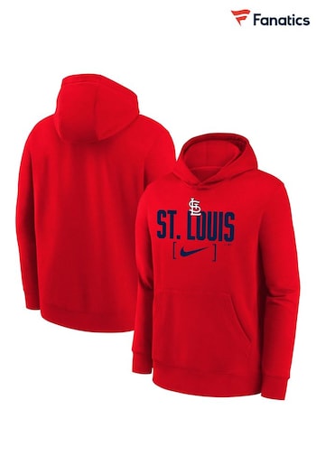 Fanatics Red St. Louis Cardinals Club Fleece Stack Youth Hoodie (E82302) | £110