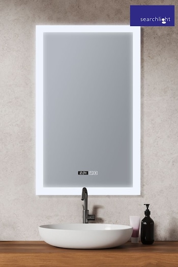 Searchlight Reflection Rectangle Bathroom Mirror (E82684) | £210