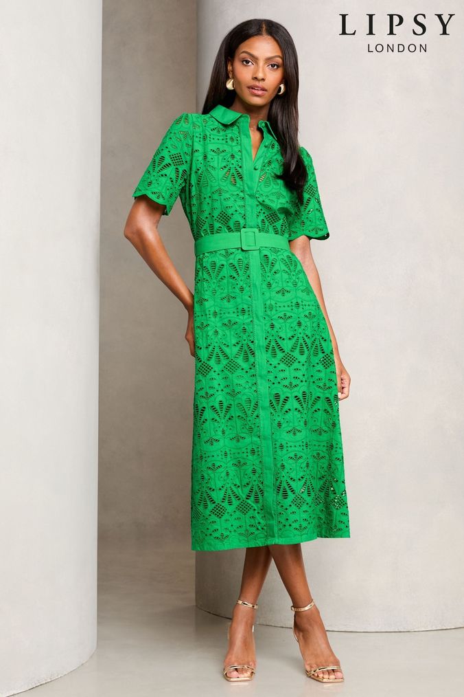 Lipsy two tone lace a line midi dress hot sale