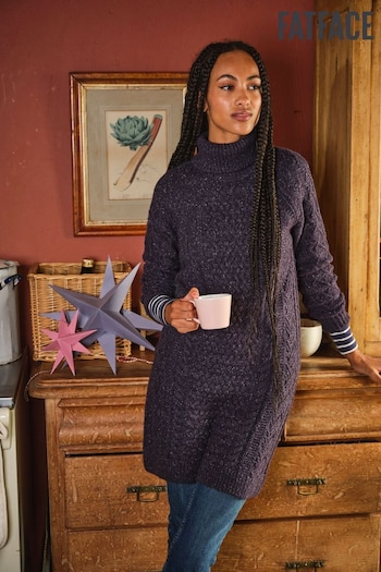 FatFace Navy Alicia Knit Dress (E83235) | £69