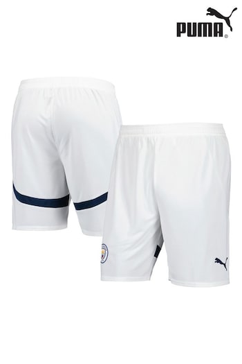 Puma White Mens Manchester City 24/25 Stories shorts (E83733) | £38
