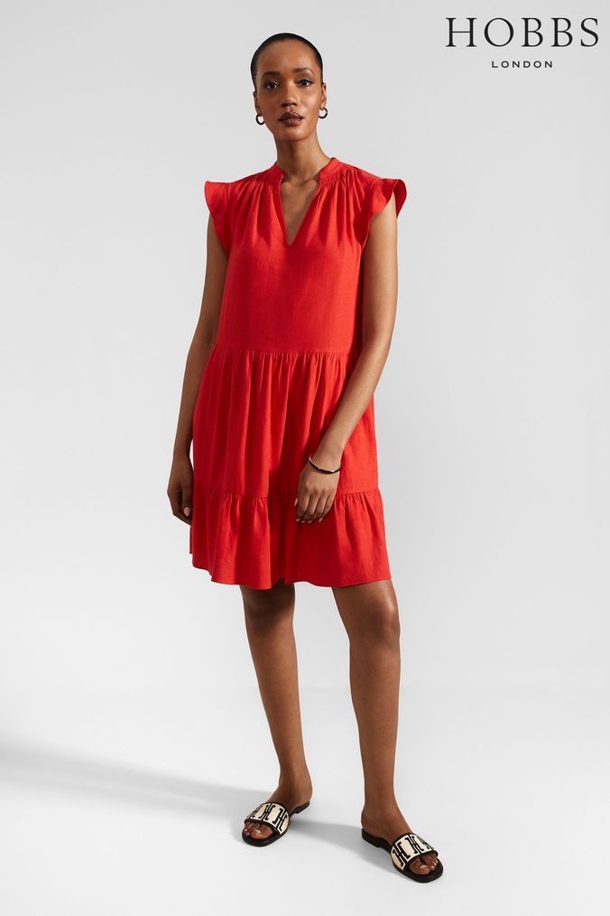 Hobbs dresses red top