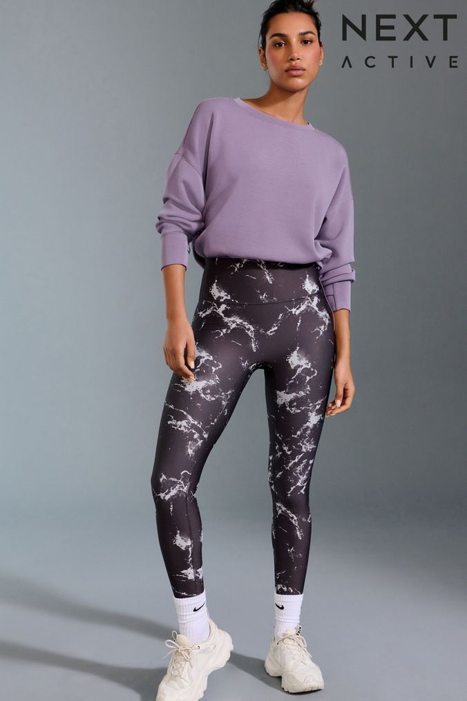 Printed Sports Leggings Printed Sports Capri Next Official Site