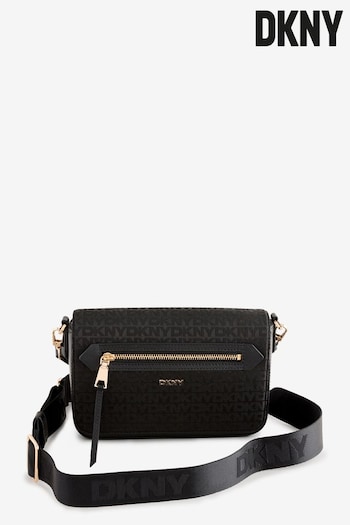 DKNY Bryant Ave MD Flap Black Cross-Body Bag (E84001) | £190