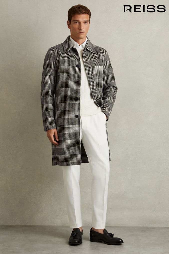 Buy Men s Check Coats Online Next UK