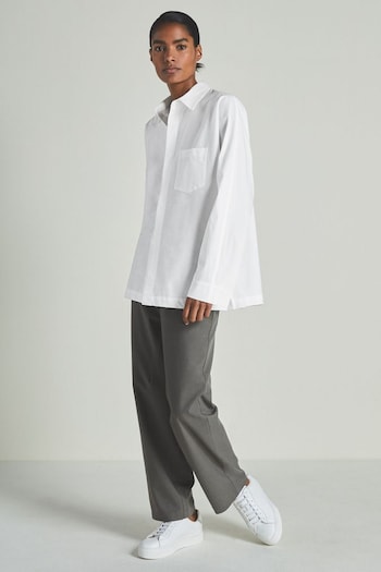 LES 100 CIEL White Reiss | Les 100 Ciels Cotton-Blend Poplin Shirt (E84145) | £158