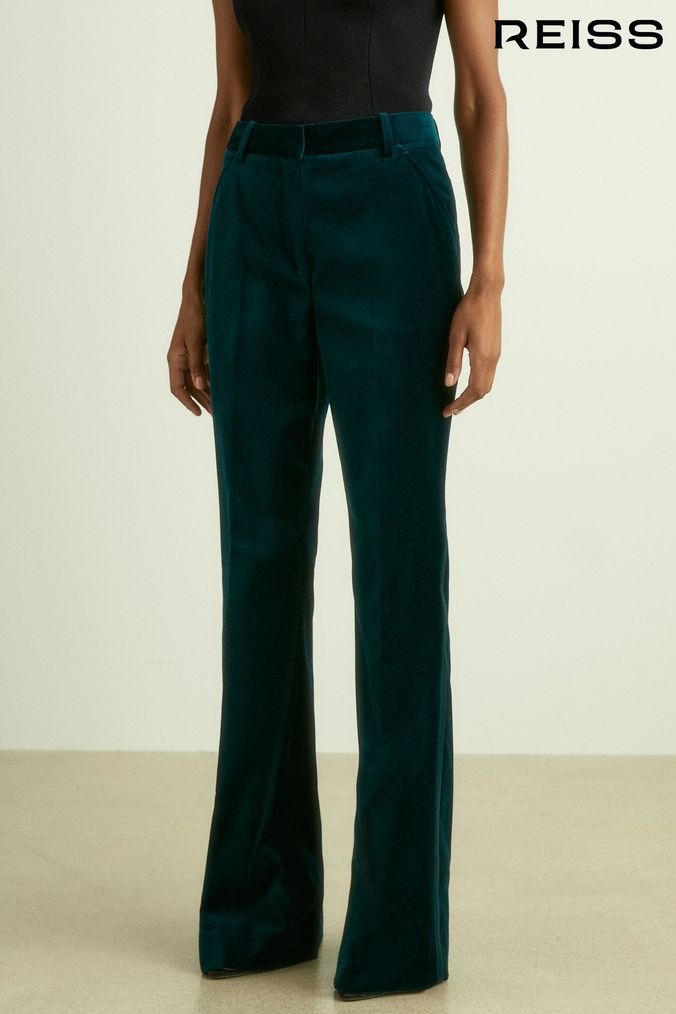 Buy Women s Petite Velvet Trousers Online Next UK