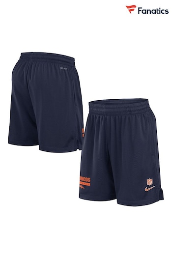 Fanatics NFL Denver Broncos Dri-Fit Mesh Blue High-Waisted shorts (E84362) | £48