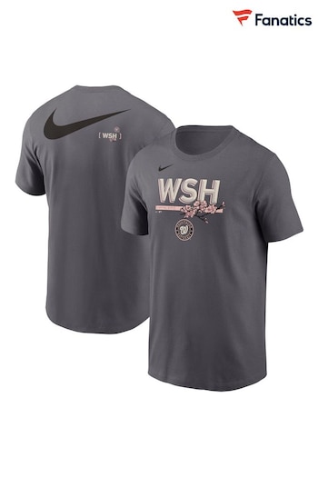 Fanatics Grey MLB Washington Nationals 2 Hit Speed City Connect T-Shirt (E84370) | £35