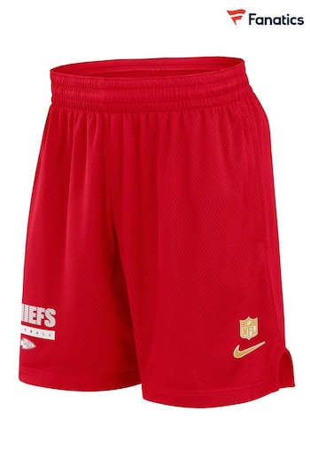 Fanatics Red NFL Kansas City Chiefs Dri-Fit Mesh Shorts (E84387) | £48