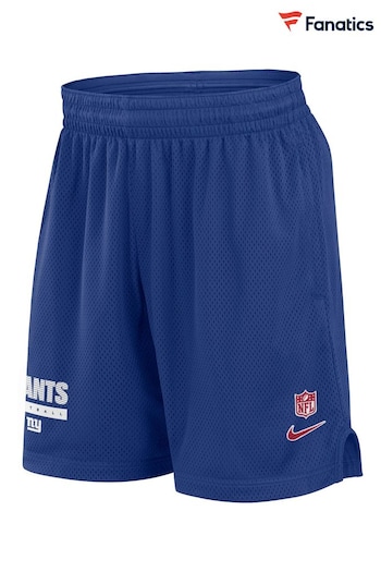 Fanatics Blue NFL New York Giants Dri-Fit Mesh Shorts (E84396) | £48