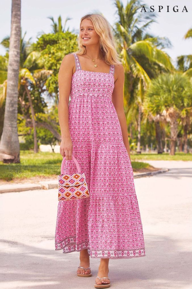 Buy Women s Summer Dress 100 Cotton Halter Neck Dresses Online Next UK