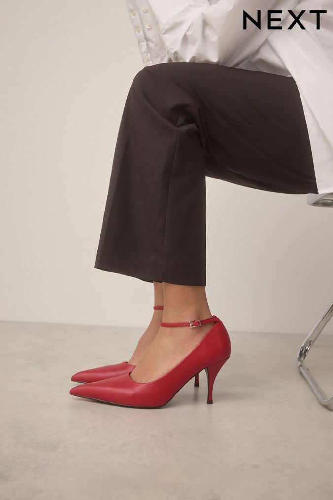 Red patent court shoes uk on sale