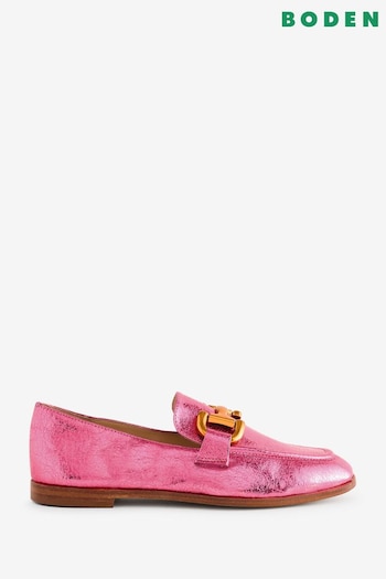 Boden Pink Iris Snaffle Loafers (E85420) | £120