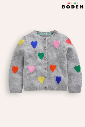 Boden Grey Joyful Cardigan (E85422) | £35 - £42