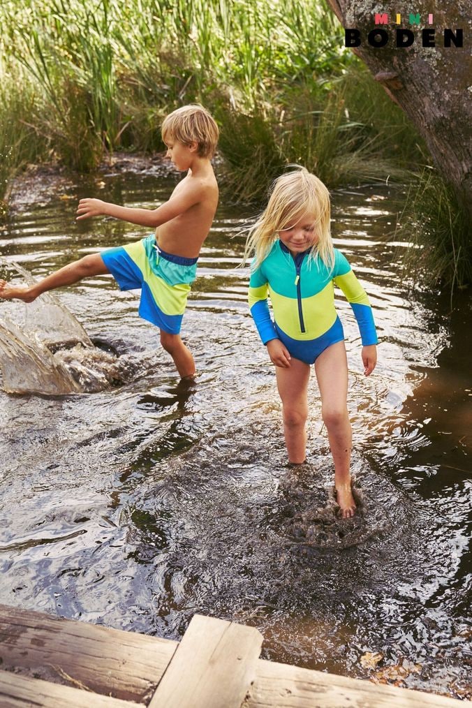 Buy Girls Yellow Long Sleeve Swimsuits Online Next UK