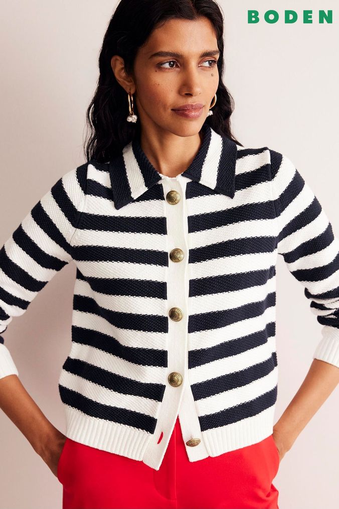 Collared cardigan womens clearance