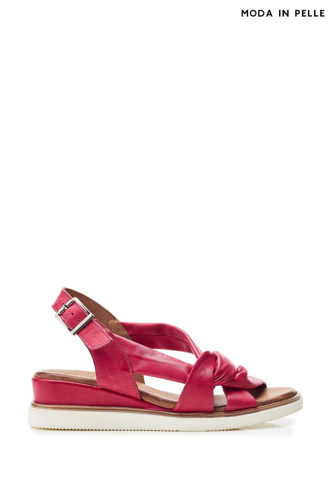 Moda in pelle rivel wedge sandal sales