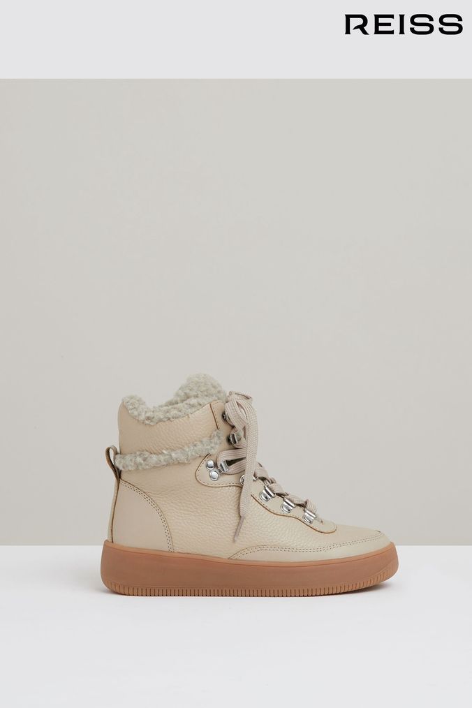 Cream flat ankle boots new arrivals