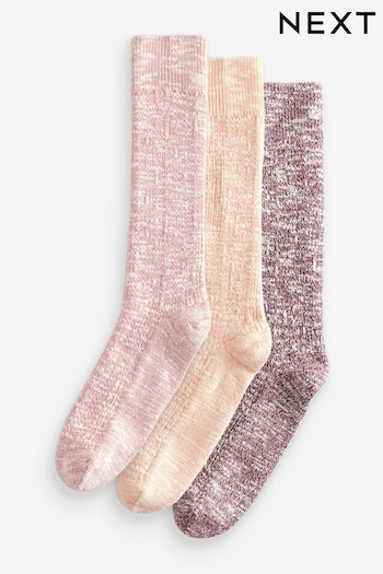 Pink Slouchy Ankle Socks 3 Pack (E86616) | £14