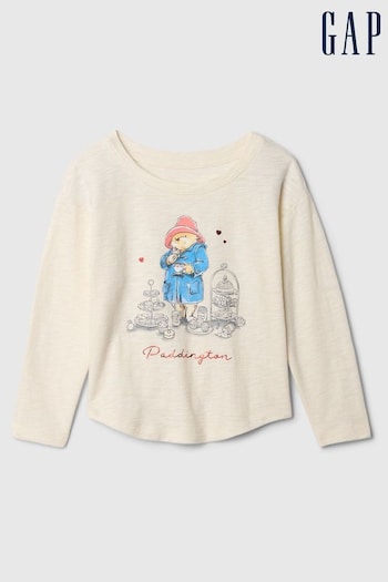 Gap Cream Paddington Graphic Long Sleeve Top (6mths-5yrs) (E86634) | £20