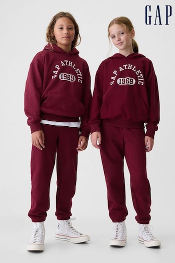 Gap Burgundy Red Athletic Logo Hoodie (4-13yrs) (E86776) | £20