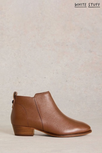 White Stuff Brown Willow Leather Ankle Boots (E86963) | £79